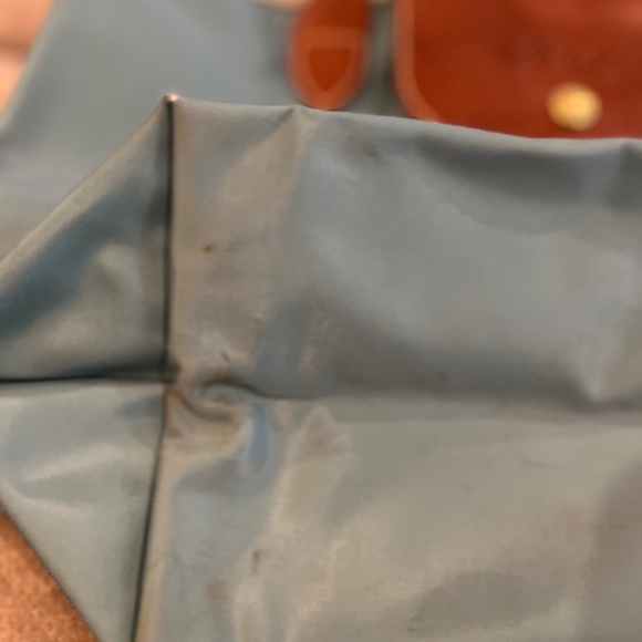 Longchamp Le Pliage Small (LONG STRAPS) Tote Shoulder Bag-BLUE NYLON - Picture 5 of 16
